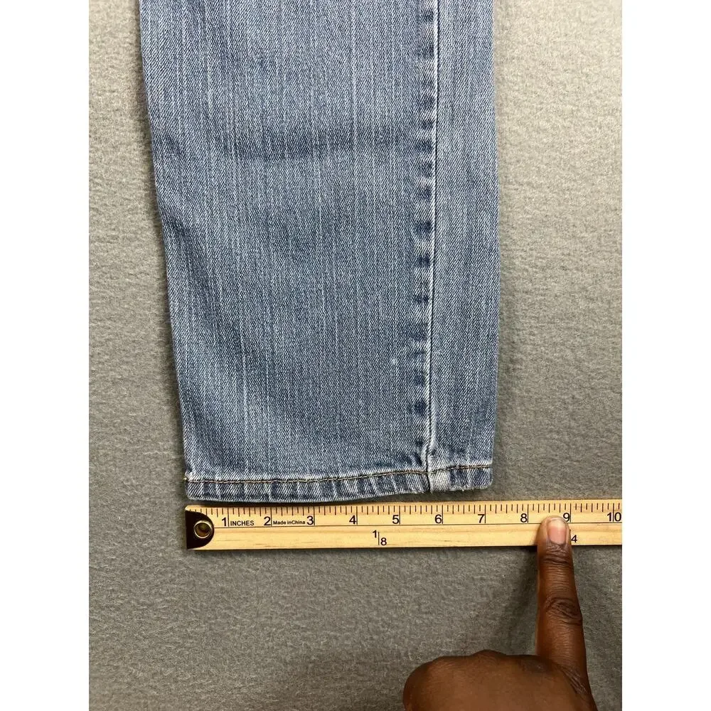 Levi's 514 Boy's Slim Fit Blue Jeans 18 Slim 27X29 Light Wash Stretch Denim